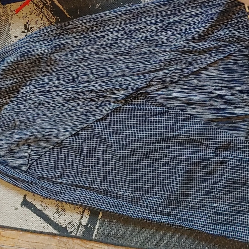 Blue Patterned Skirt Sz Lg